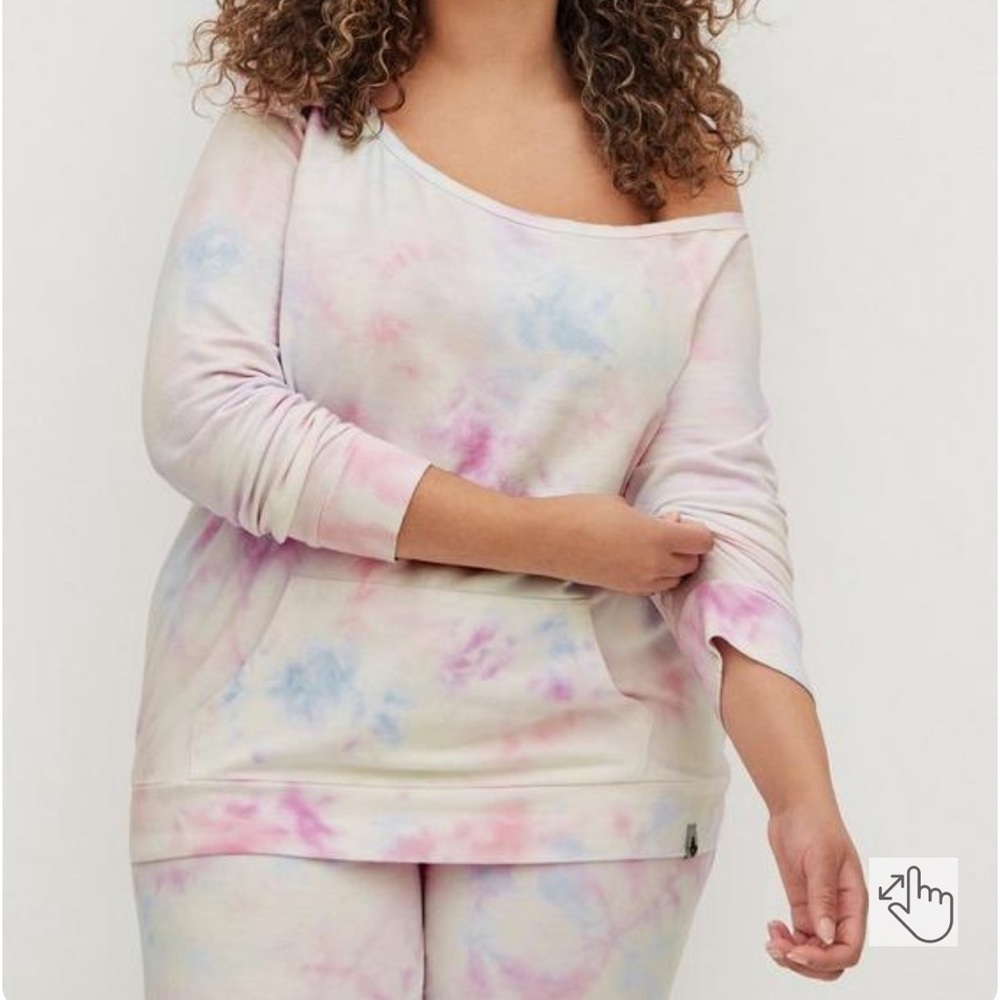 Torrid Off Shoulder Active Sweatshirt